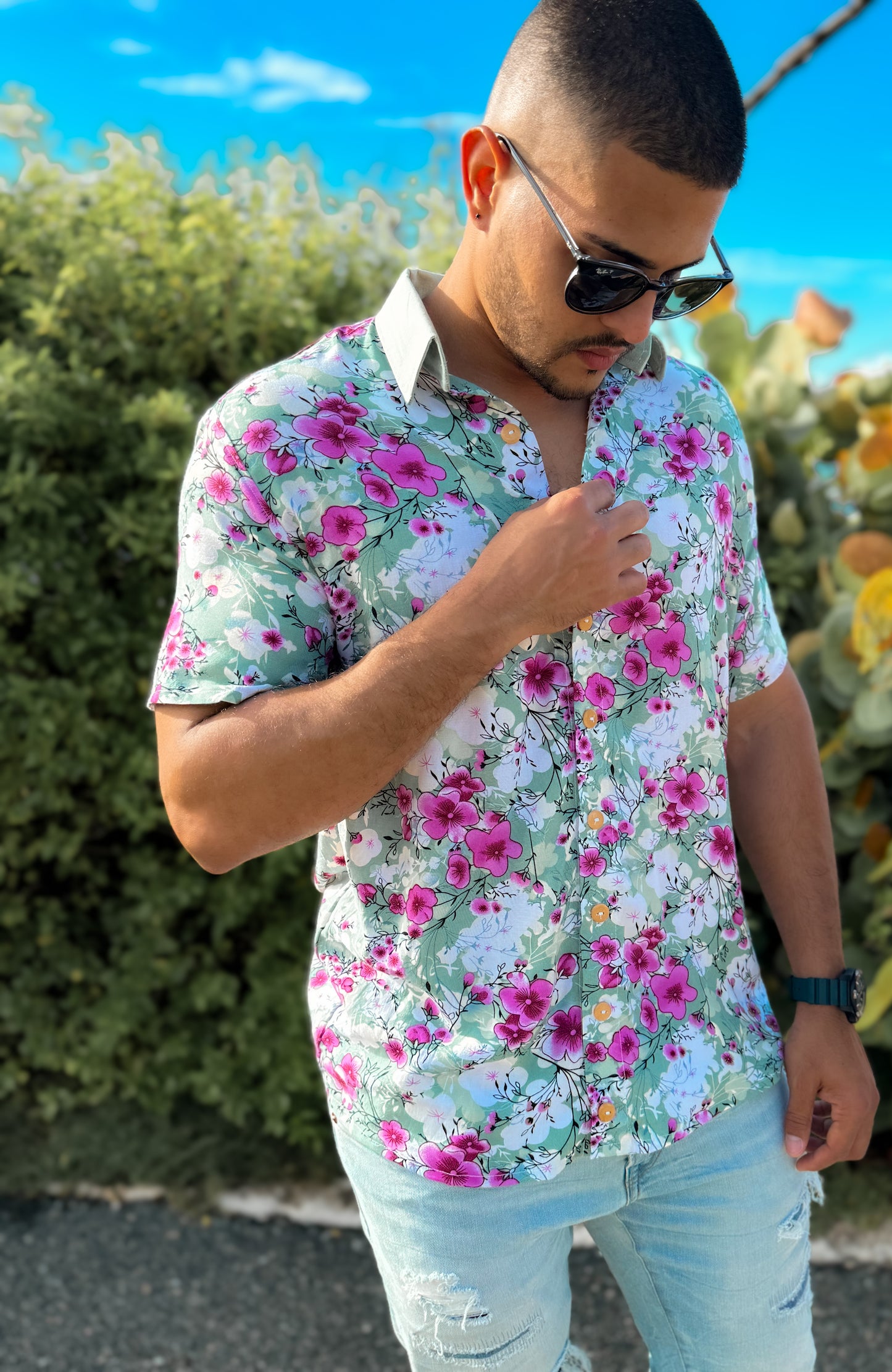 Custom made Men's Shirt/ Camisa de hombre personalizada