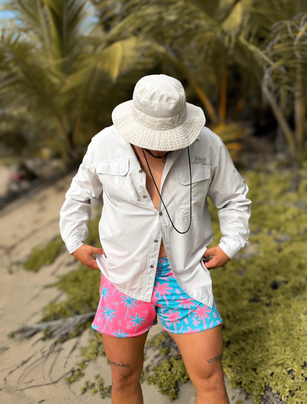 Las Palmeras Men Swimwear & Gym Short 5''