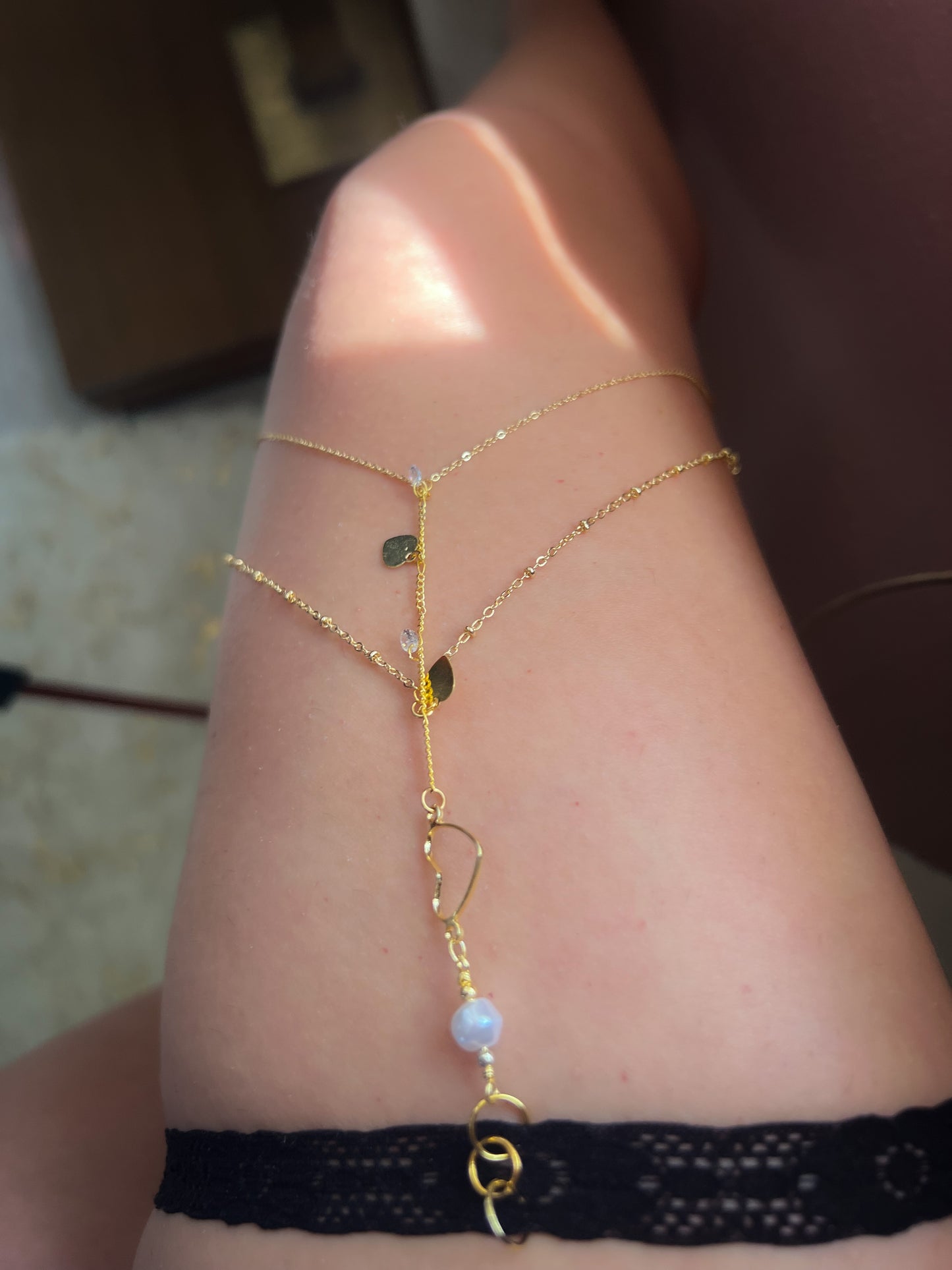 Love 18k Body Jewerly Leg Chain