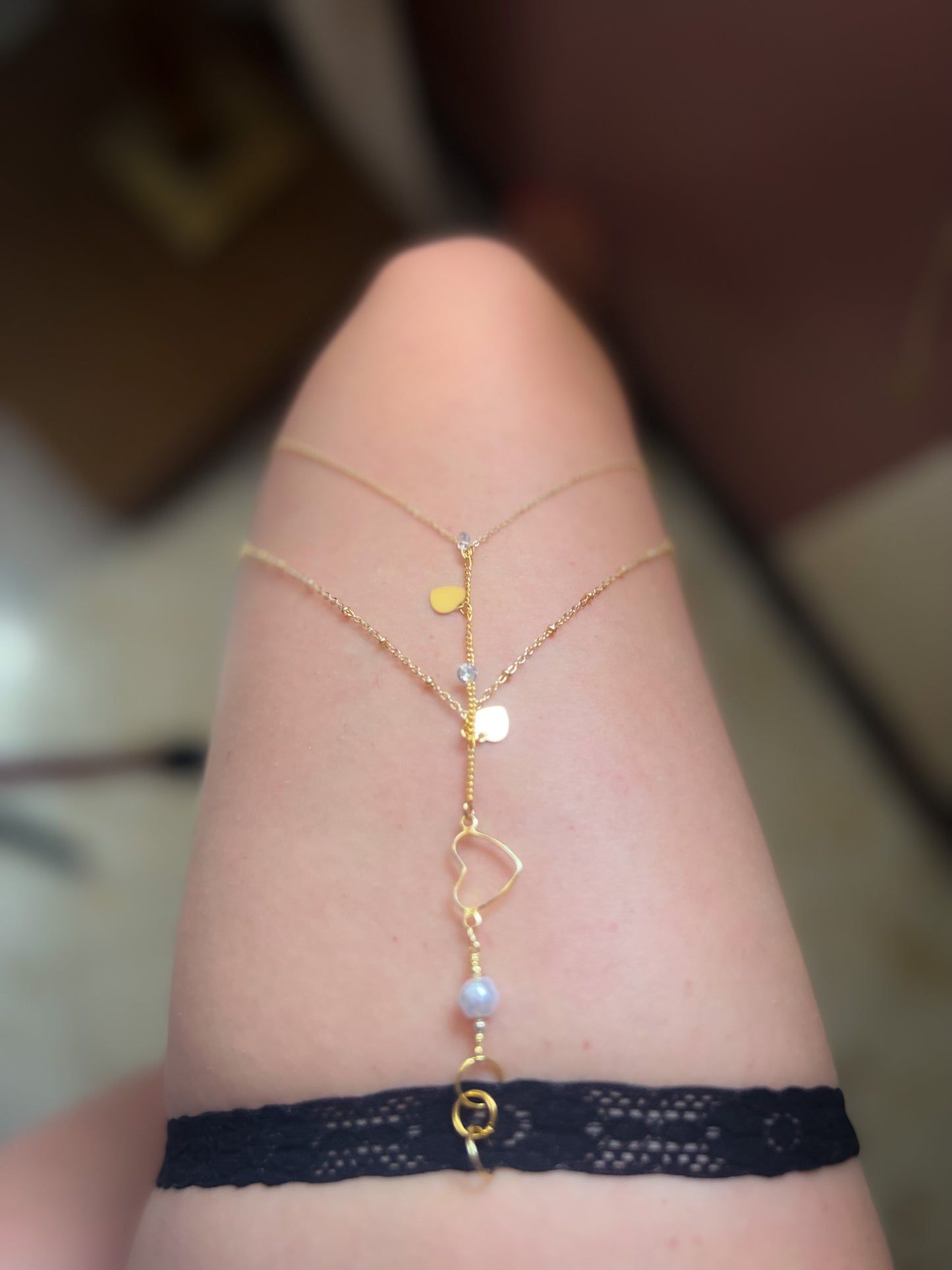 Love 18k Body Jewerly Leg Chain
